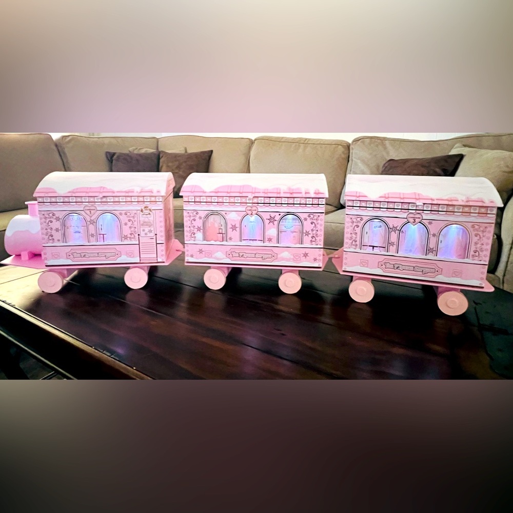 P Louise 2024 Advent Calendar Train with Lights~Empty- NO PRODUCTS